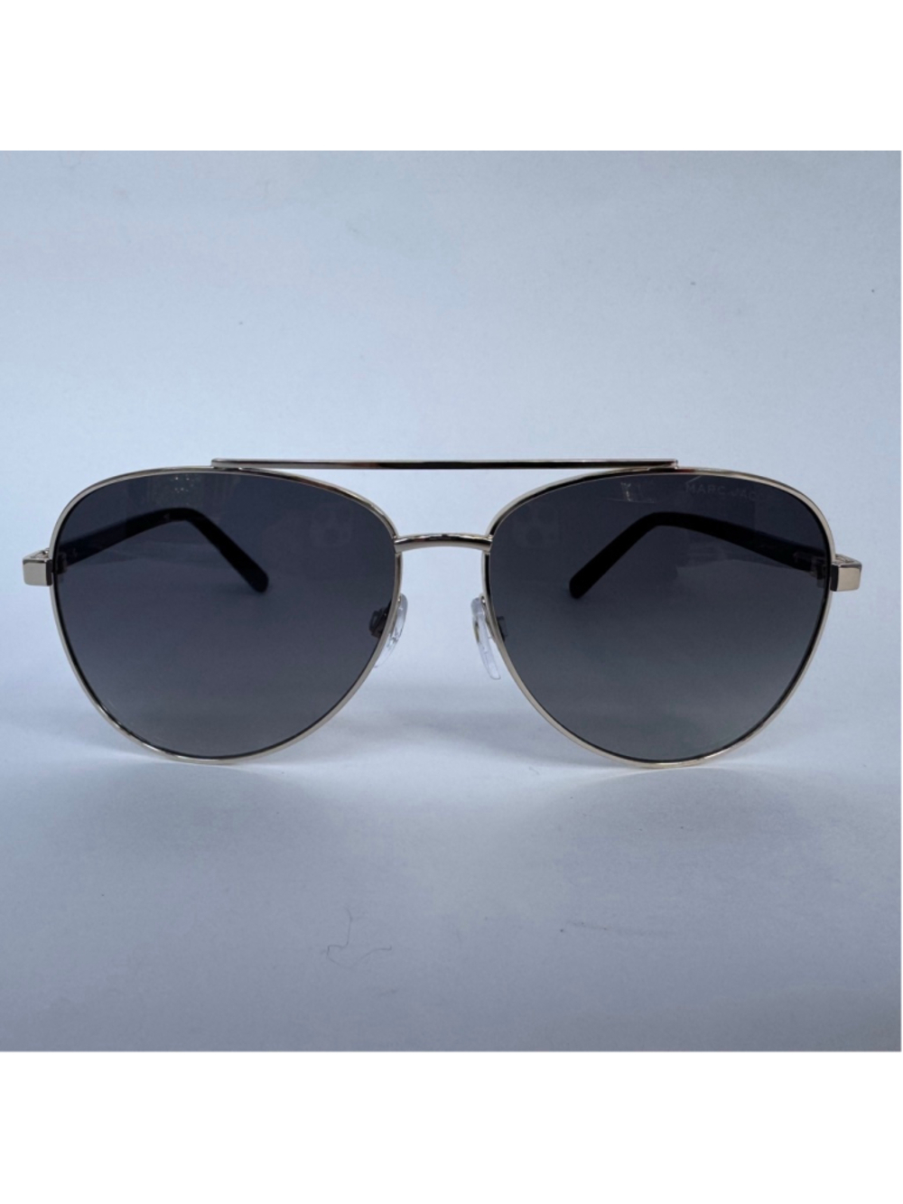 NEW Marc Jacobs 760/S Aviator Sunglasses Gold Black Gray Gradient 60mm - Picture 5 of 11